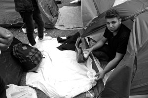 2015 septembre, Bruxelles, parc Maximilien.